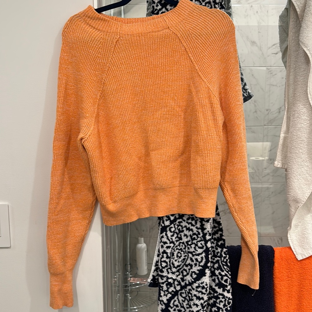 Free people orange sweater